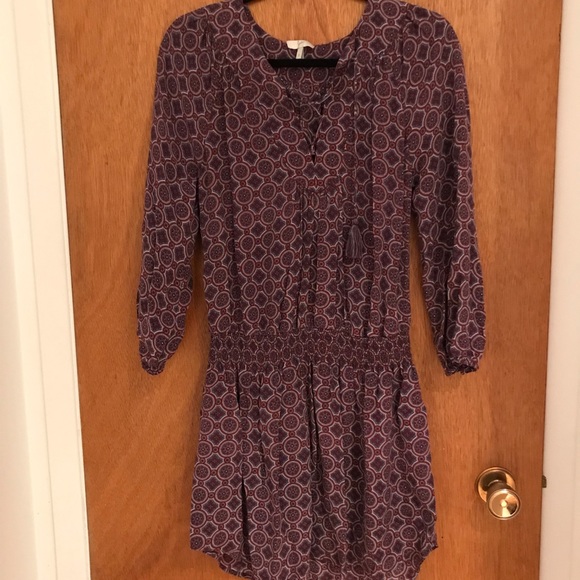 Joie “Cora B” Smocked-Waist Silk Dress *SOLD* - Picture 4 of 5